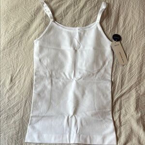 White Fitted Sleeveless Camisole